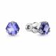 Серебряные серьги AQUAMARINE А47751603 с танзанитом