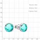Серебряные серьги AQUAMARINE А4775788 с турмалином