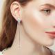 Серебряные серьги AQUAMARINE А4776905 с топазом