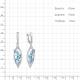 Серебряные серьги AQUAMARINE А4782905А с топазом и фианитом
