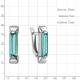 Серебряные серьги AQUAMARINE А4791488 с турмалином
