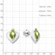 Серебряные серьги AQUAMARINE А4793207 с хризолитом