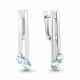 Серебряные серьги AQUAMARINE А4797702 с топазом