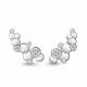 Серебряные серьги AQUAMARINE А48555А с фианитом
