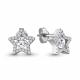Серебряные серьги AQUAMARINE А48770А с фианитом
