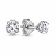 Серебряные серьги AQUAMARINE А490008 с фианитом