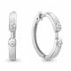 Серебряные серьги AQUAMARINE А49008А с фианитом