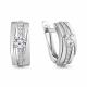 Серебряные серьги AQUAMARINE А49094А с фианитом