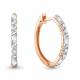Серьги из золочёного серебра AQUAMARINE А49133А-п с фианитом