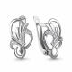 Серебряные серьги AQUAMARINE А49225А с фианитом