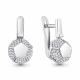 Серебряные серьги AQUAMARINE А49534 с ювелирным кристаллом