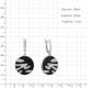 Серебряные серьги AQUAMARINE А49543Ч с ювелирным кристаллом