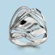 Серебряное кольцо AQUAMARINE А54127