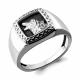 Серебряное кольцо AQUAMARINE А54685