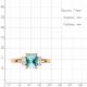Кольцо из золочёного серебра AQUAMARINE А60029588-п с фианитом и турмалином