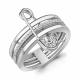 Серебряное кольцо AQUAMARINE А600850А с фианитом
