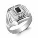 Серебряное кольцо AQUAMARINE А62110Ч с фианитом