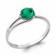 Серебряное кольцо AQUAMARINE А63895П с гидротермальным изумрудом