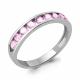 Серебряное кольцо AQUAMARINE А63897В с фианитом
