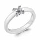 Серебряное кольцо AQUAMARINE А64429А с фианитом и керамикой