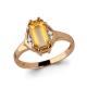 Кольцо из золочёного серебра AQUAMARINE А6449106-п с фианитом и цитрином