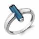 Серебряное кольцо AQUAMARINE А65007093 с Лондон топазом