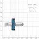 Серебряное кольцо AQUAMARINE А65007093 с Лондон топазом