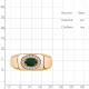 Кольцо из золочёного серебра AQUAMARINE А65007409А-п с фианитом и агатом