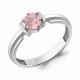 Серебряное кольцо AQUAMARINE А65007990 с морганитом