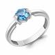 Серебряное кольцо AQUAMARINE А65007992 с топазом