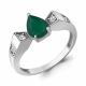 Серебряное кольцо AQUAMARINE А65009309А с фианитом и агатом