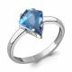 Серебряное кольцо AQUAMARINE А65011692 с топазом