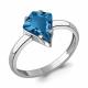 Серебряное кольцо AQUAMARINE А65011693 с Лондон топазом