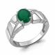 Серебряное кольцо AQUAMARINE А65014109А с фианитом и агатом