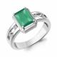 Серебряное кольцо AQUAMARINE А65016809А с фианитом и агатом