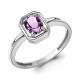 Серебряное кольцо AQUAMARINE А65018104 с аметистом