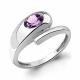 Серебряное кольцо AQUAMARINE А65025304 с аметистом