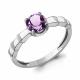 Серебряное кольцо AQUAMARINE А65025504 с аметистом