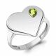 Серебряное кольцо AQUAMARINE А65027707 с хризолитом