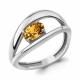 Серебряное кольцо AQUAMARINE А65029606 с цитрином
