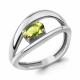 Серебряное кольцо AQUAMARINE А65029607 с хризолитом