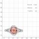 Серебряное кольцо AQUAMARINE А65030990 с морганитом