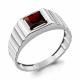 Серебряное кольцо AQUAMARINE А65031503 с гранатом