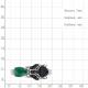 Серебряное кольцо AQUAMARINE А65032009ГЧ с агатом, гидротермальным изумрудом и ювелирным кристаллом