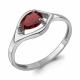 Серебряное кольцо AQUAMARINE А65032503 с гранатом