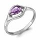 Серебряное кольцо AQUAMARINE А65032504 с аметистом