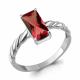 Серебряное кольцо AQUAMARINE А65035385 с гранатом