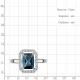 Серебряное кольцо AQUAMARINE А65038293А с фианитом и Лондон топазом
