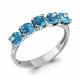 Серебряное кольцо AQUAMARINE А6526005 с топазом