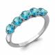 Серебряное кольцо AQUAMARINE А6526008 с Лондон топазом